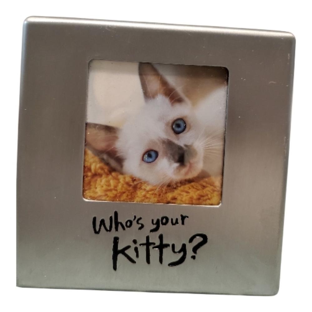 Hallmark Silver Cat Photo Frame